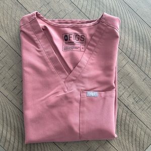 Figs Mauve Catarina Scrub Top